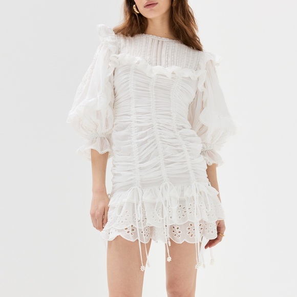 FARM Rio Dresses & Skirts - Farm Rio White Lace Mini Dress
